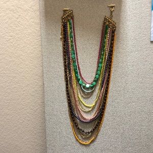 Colorful statement necklace